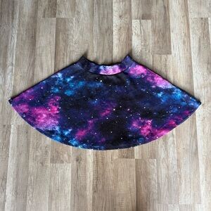 Hot Topic Cosmic Galaxy Print Skirt